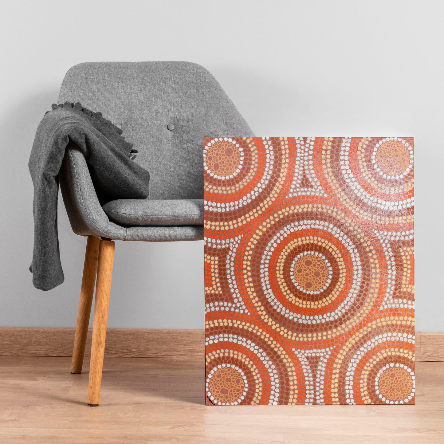 'Meeting Place' Original Canvas Artwork by Aboriginal Artist, Theresa Chatfield | Indigico Creative Studio