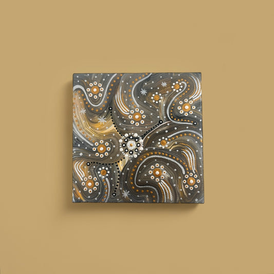 'Star Dreaming' original canvas artwork by Aboriginal artist, Amy Allerton | Indigico Creative Studio