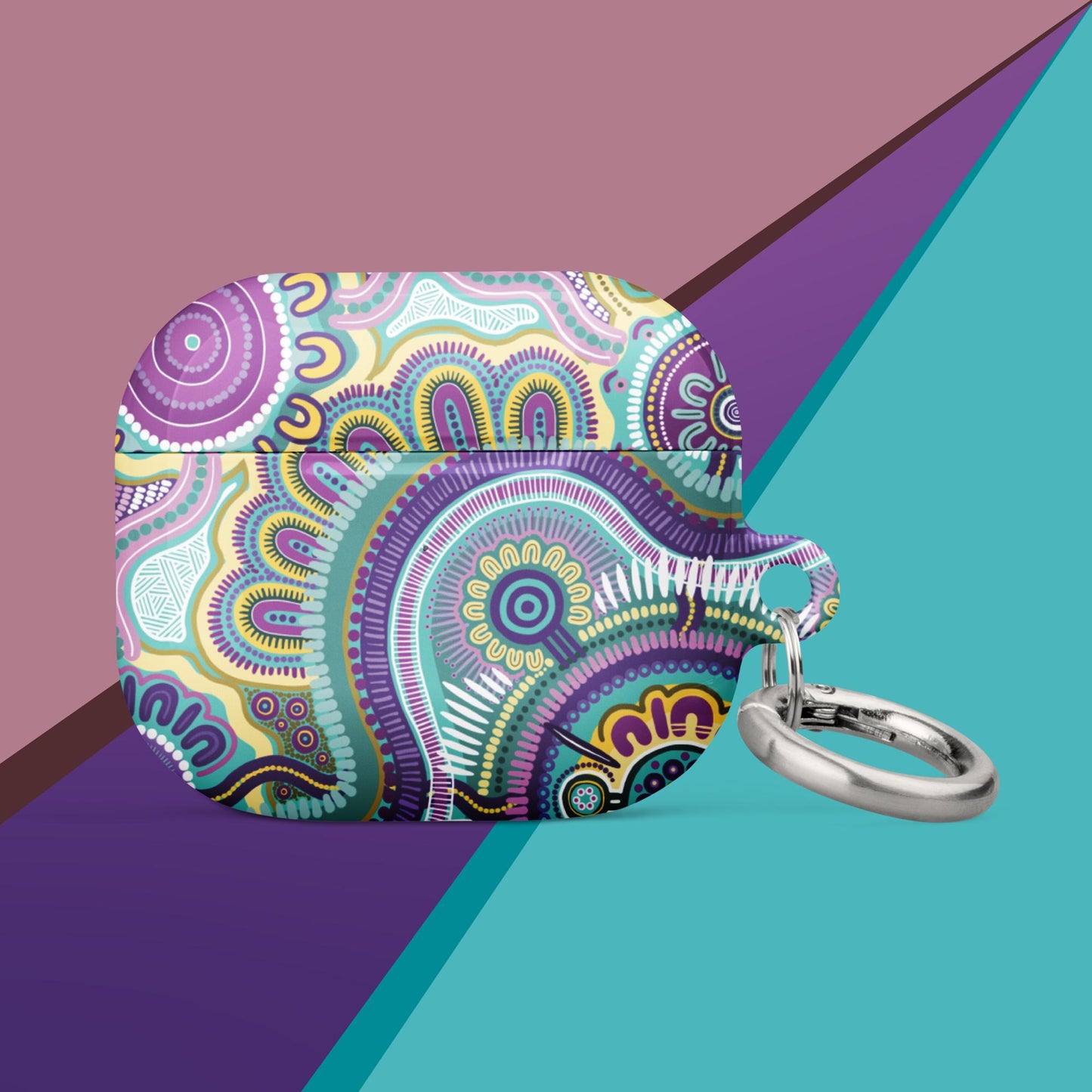 Indigico Aboriginal Art Case for Apple AirPods® - 'Guwaabal' print
