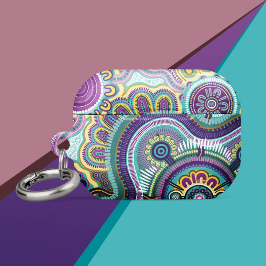 Indigico Aboriginal Art Case for Apple AirPods® - 'Guwaabal' print