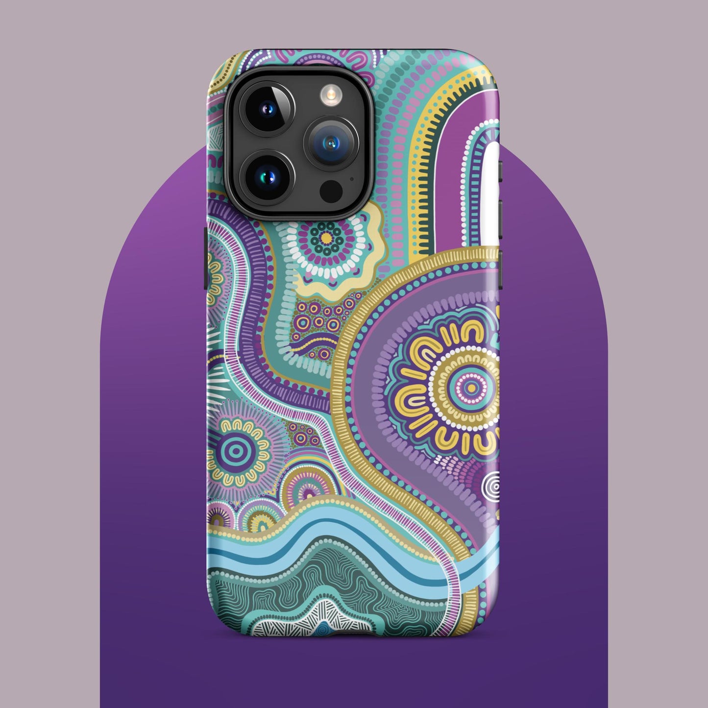 Indigico Aboriginal Art Magsafe Tough Case for iPhone® - 'Guwaabal' print