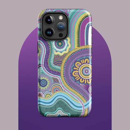 Indigico Aboriginal Art Magsafe Tough Case for iPhone® - 'Guwaabal' print