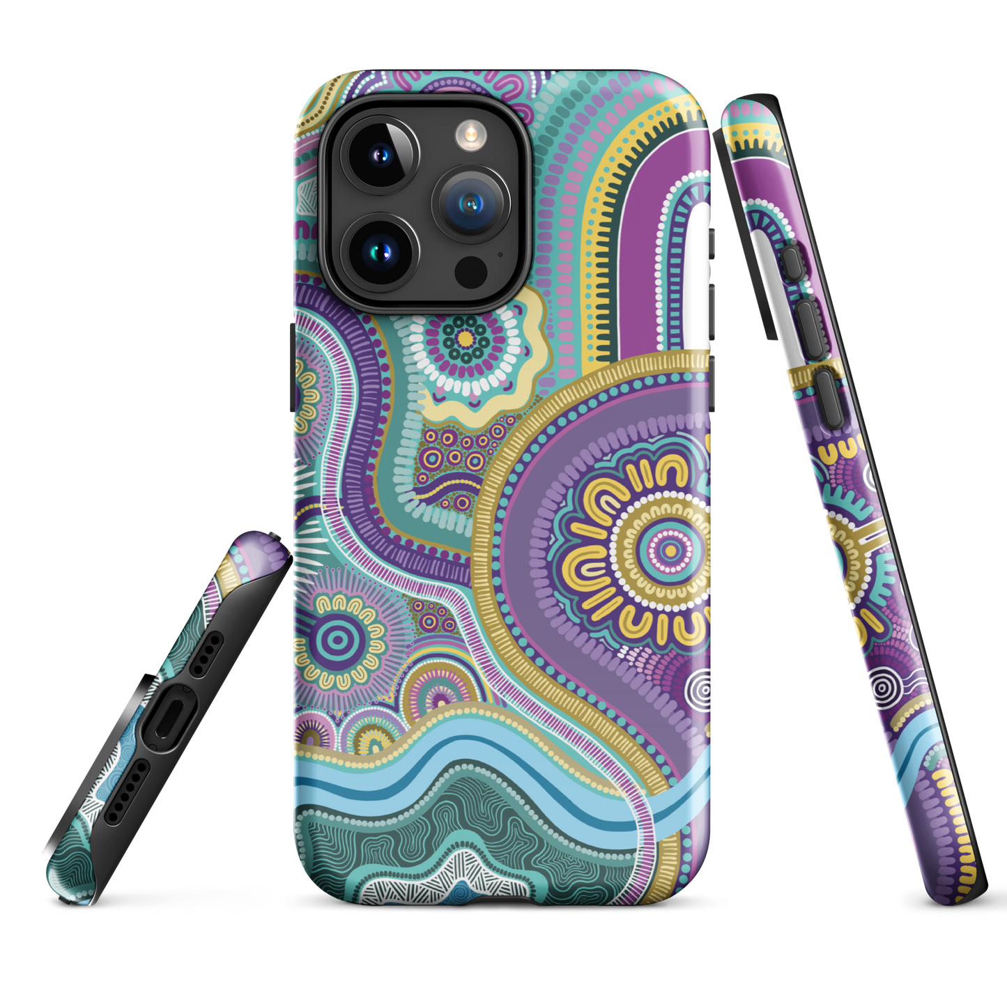 Indigico Aboriginal Art Magsafe Tough Case for iPhone® - 'Guwaabal' print
