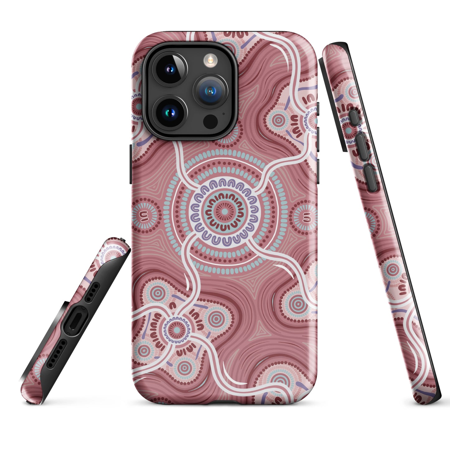 Indigico Aboriginal Art Magsafe Tough Case for iPhone® - 'Ripples of the Matriarchs' print