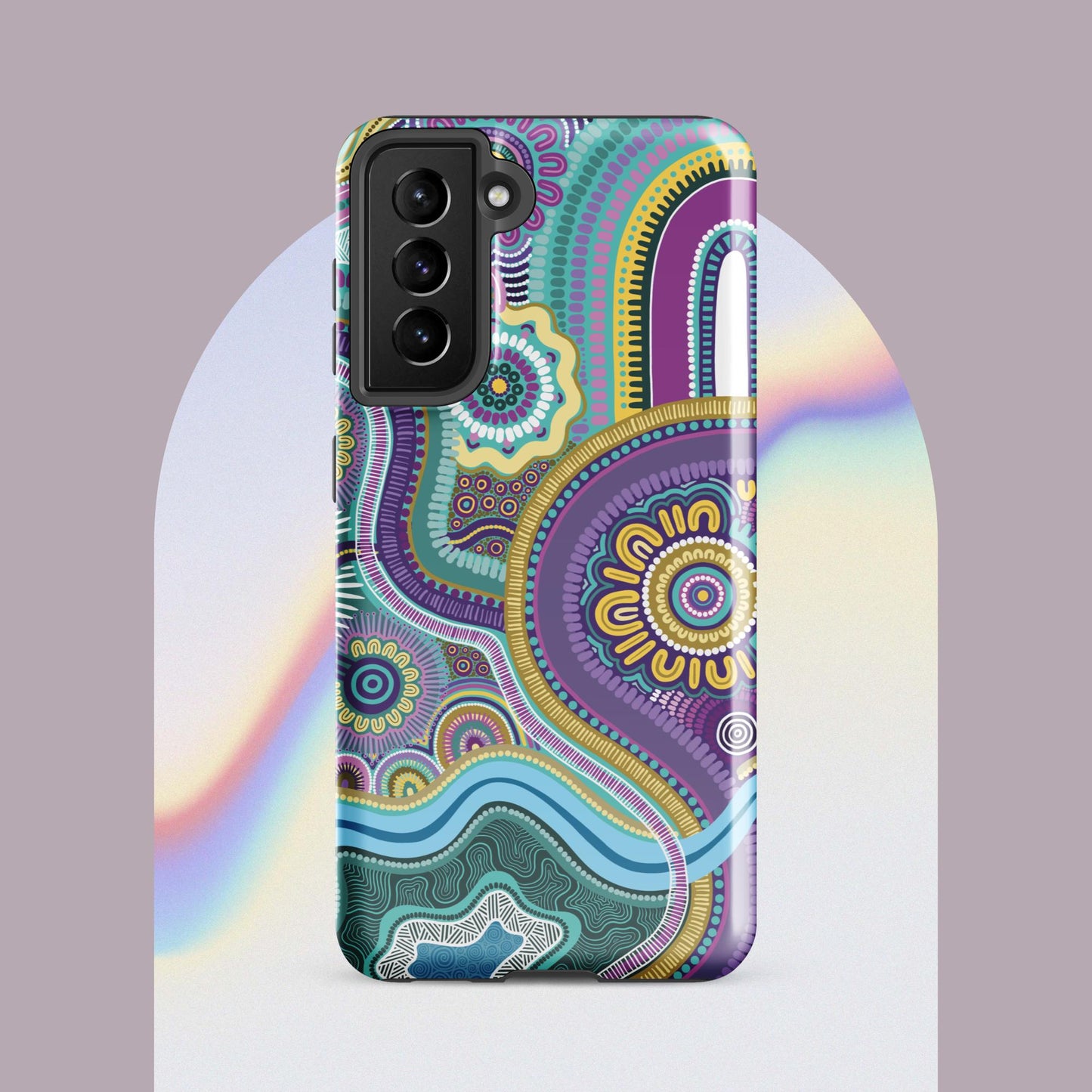 Indigico Aboriginal Art Magsafe Tough case for Samsung® - 'Guwaabal' print