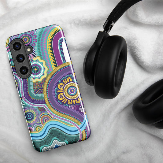 Indigico Aboriginal Art Magsafe Tough case for Samsung® - 'Guwaabal' print