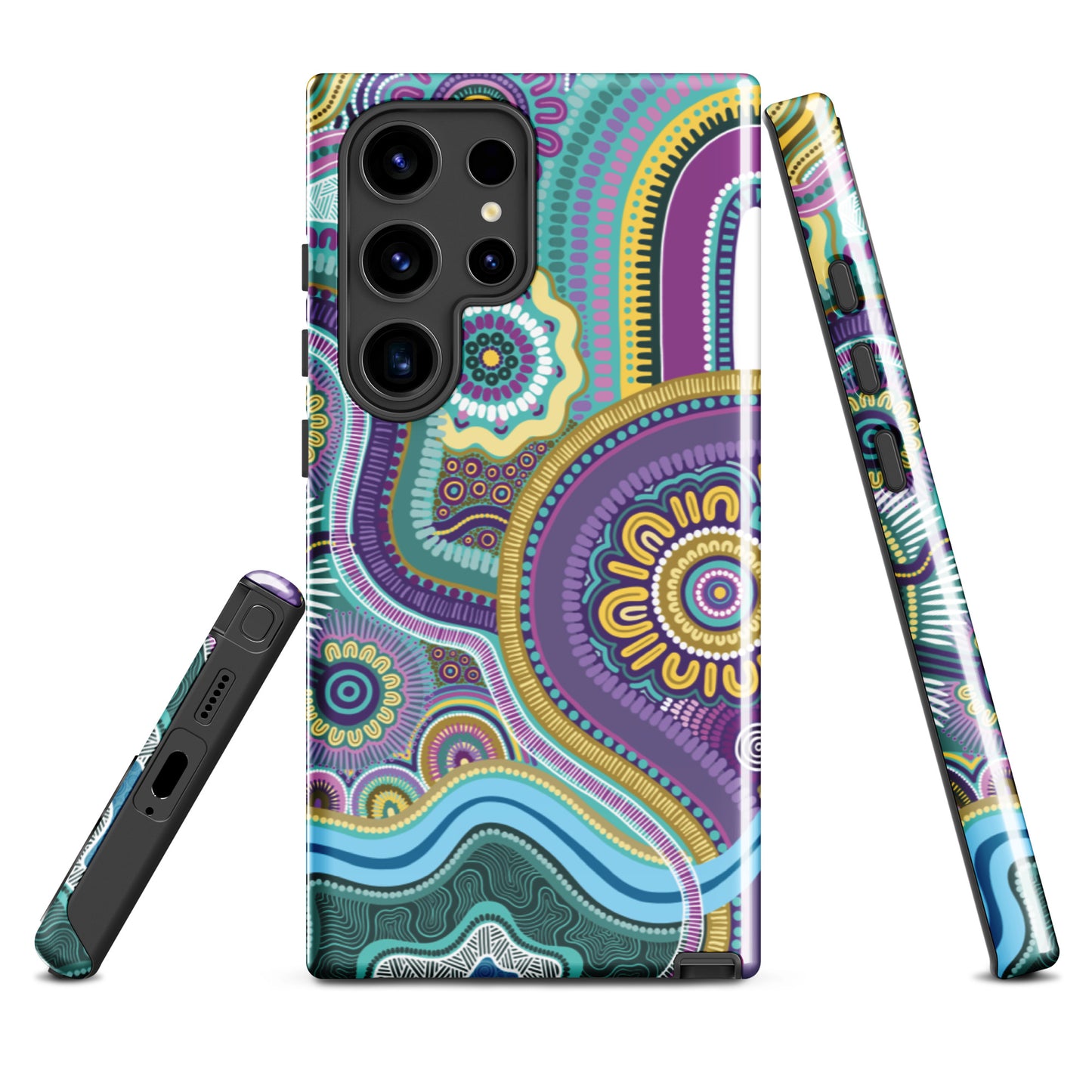 Indigico Aboriginal Art Magsafe Tough case for Samsung® - 'Guwaabal' print