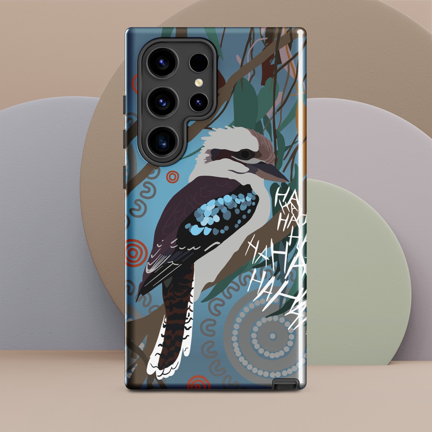 Indigico Aboriginal Art Magsafe Tough case for Samsung® - 'Merry Merry King of the Bush' print