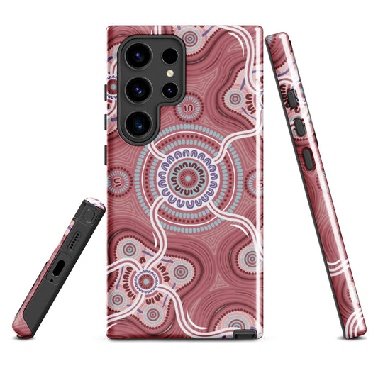 Indigico Aboriginal Art Magsafe Tough case for Samsung® - 'Ripples of the Matriarchs' print