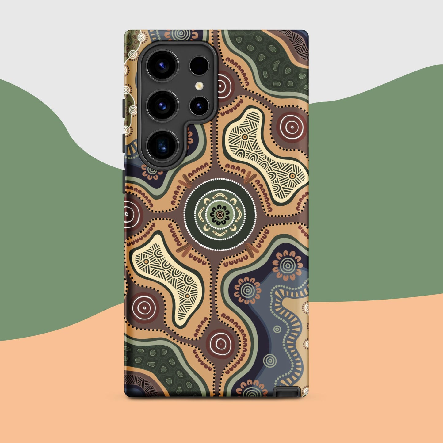 Indigico Aboriginal Art Magsafe Tough case for Samsung® - 'Foundations' print