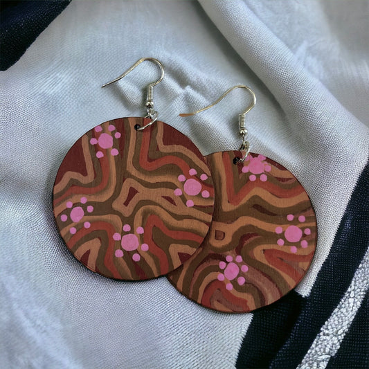Timber Circle Earrings - SONGLINES